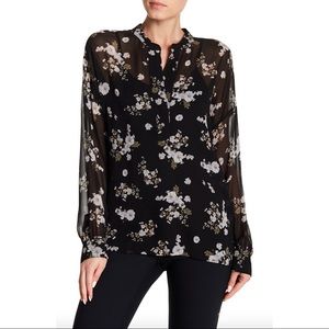 Vince Silk Floral Blouse